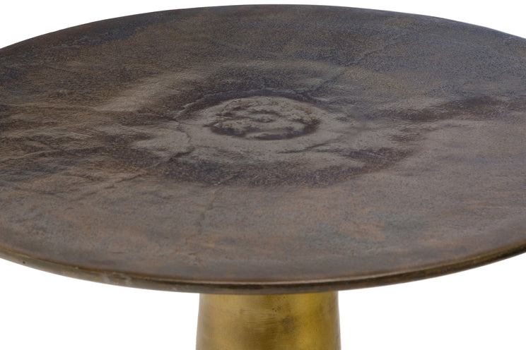 Golbez 26" Antique Brass Side Table